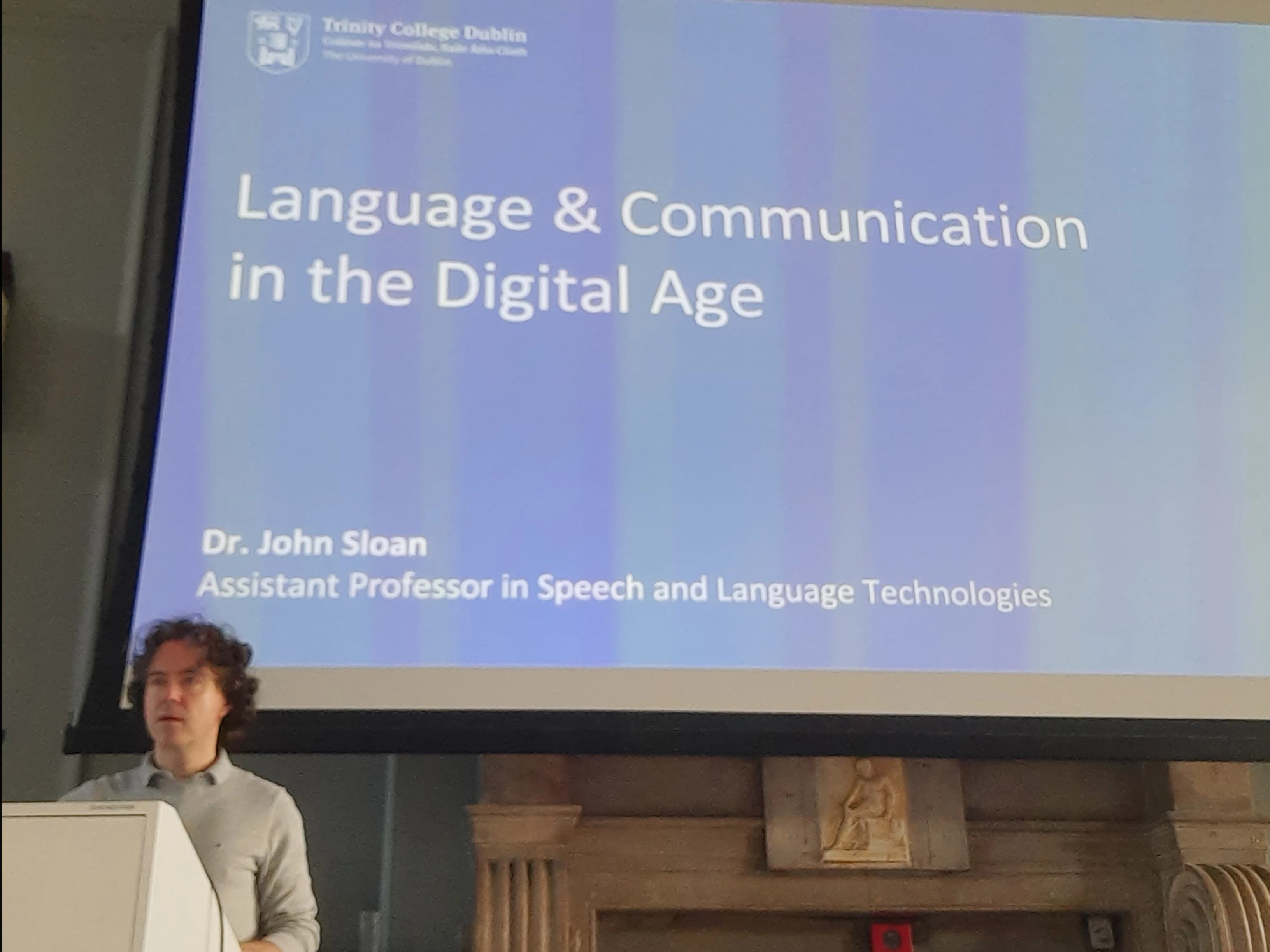 John Lecturing TCD