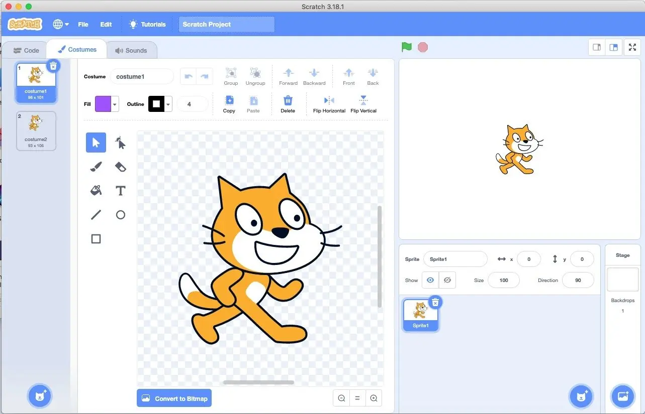 Programming with Scratch